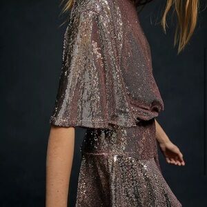 NWOT Free People Manuka Sequin Mini Dress 🖤